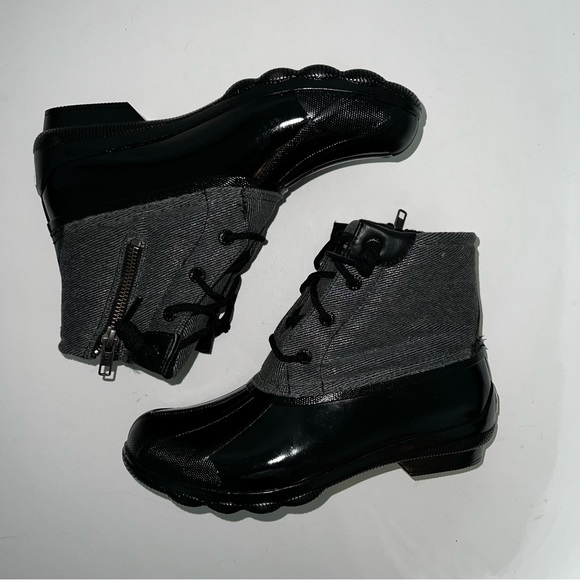 SPERRY TOP-SIDER Black Syren Gulf Cheetah Duck Boot - New In Box - Duplicate - Picture 13 of 16